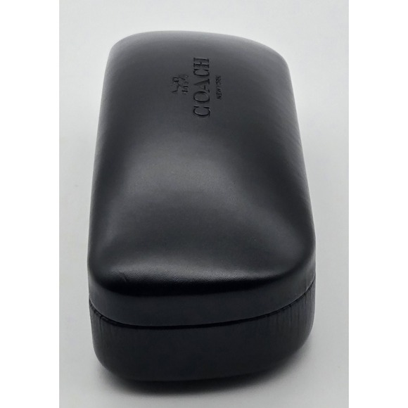 Coach NY Original Black Sunglasses Eyeglass Case Hard Clamshell Cleaning Cloth - Picture 6 of 12